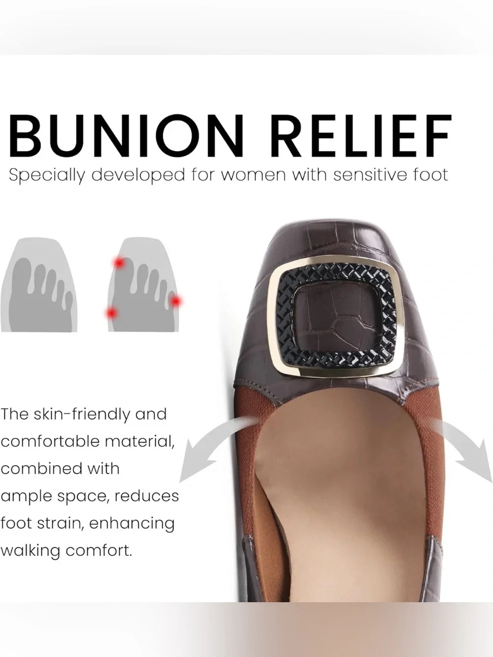 Benassal Women Dress Pumps Heels Orthopedic Bunion Shoes Size 6.5 EUC